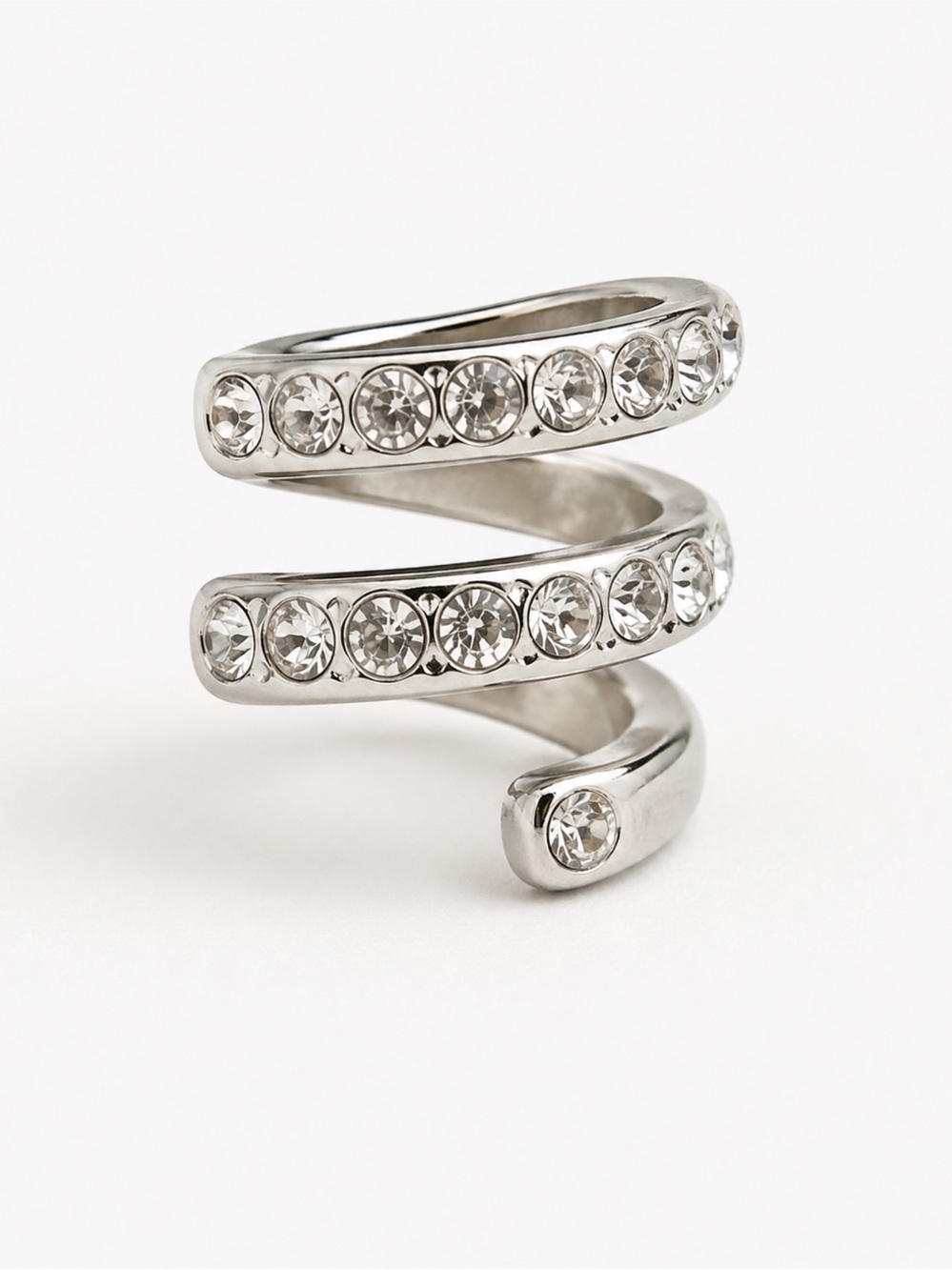 Spiral shiny charm fits Pandora bracelet